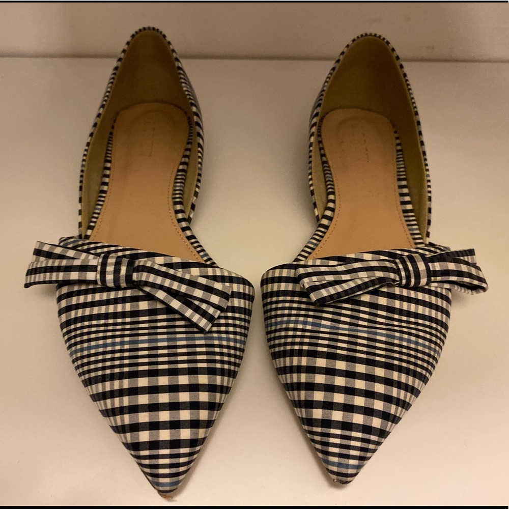 J.Crew Sloan Plaid Flats 6.5